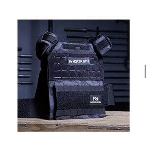 Northgym Adjustable Weighted Vest, Black Vest ONLY Optimized Weight Distribution